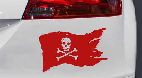 Piraten Flagge Autoaufkleber