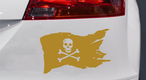 Piraten Flagge Autoaufkleber