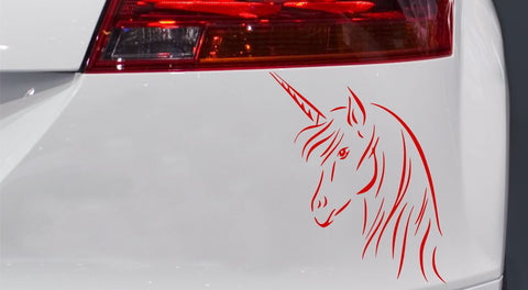 Schönes Einhorn Autoaufkleber