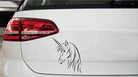 Schönes Einhorn Autoaufkleber