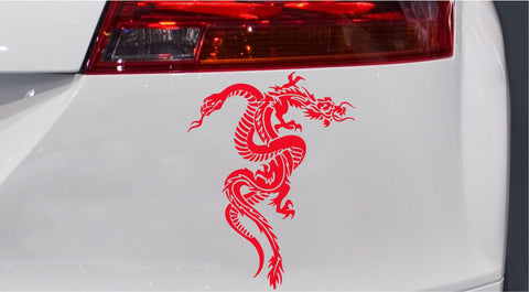 Drache und Schlange Autoaufkleber