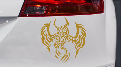 Eule Tribal Autoaufkleber
