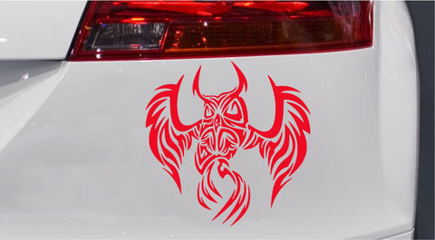 Eule Tribal Autoaufkleber