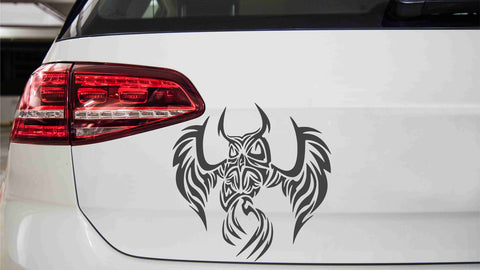 Eule Tribal Autoaufkleber