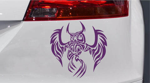 Eule Tribal Autoaufkleber