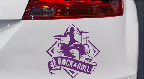 Rock n Roll Autoaufkleber