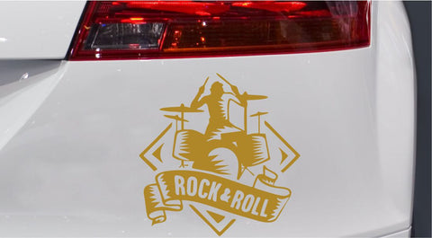 Rock n Roll Autoaufkleber