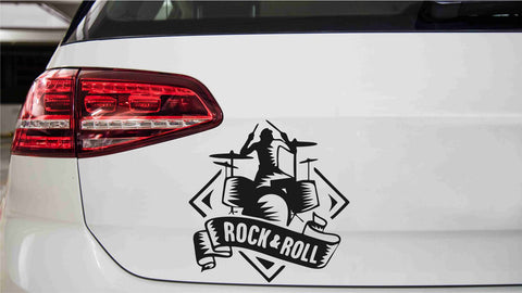 Rock n Roll Autoaufkleber