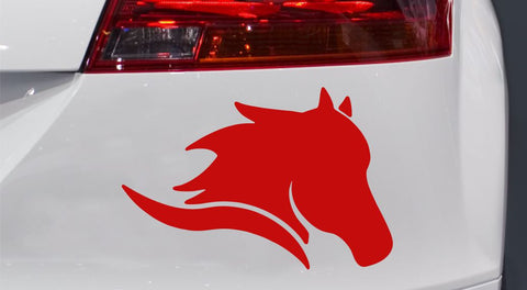 Pferdekopf Nr. 10 Autoaufkleber