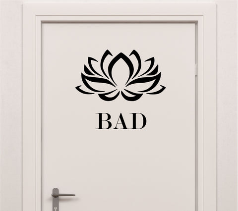 Lotus Blume Türaufkleber