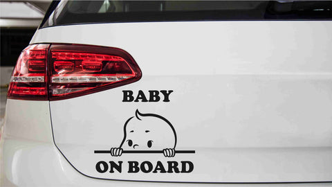 Baby Junge Autoaufkleber