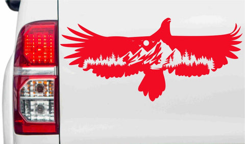 aufkleber-adler-bergpanorama-rot