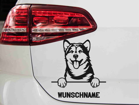 aufkleber-alaskan-malamute-schwarz