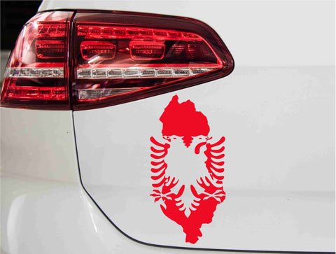aufkleber-albanien-mit-adler-rot