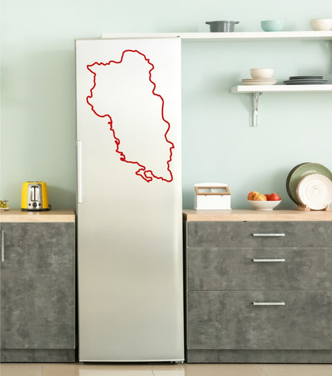 aufkleber-albanien-umriss-landkarte