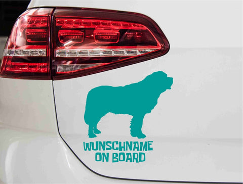 aufkleber-bernhardiner-silhouette-turkise