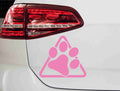 aufkleber-dreieck-hundepfote-rosa