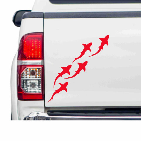 aufkleber-haifisch-schwarm-A00057-rot