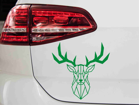 aufkleber-hirsch-polygon-gruen