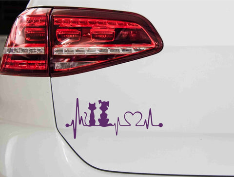 aufkleber-hund-katze-herzschlag-violett