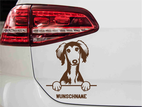 aufkleber-hund-saluki-braun
