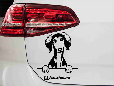 aufkleber-hund-saluki-schwarz
