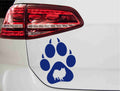 aufkleber-hundepfote-american-eskimo-hund-blau