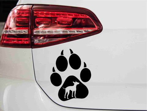 aufkleber-hundepfote-american-hairless-terrier-schwarz
