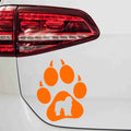 aufkleber-hundepfote-bergamasco-hund-orange