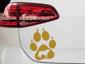 aufkleber-hundepfote-bernese-mountain-hund-gold