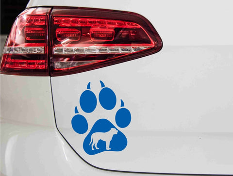 aufkleber-hundepfote-bullmastiff-blau