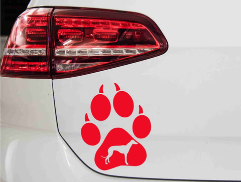 aufkleber-hundepfote-greyhound-rot