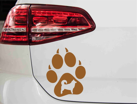 aufkleber-hundepfote-husky-kupfer