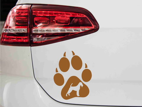aufkleber-hundepfote-irish-terrier-kupfer