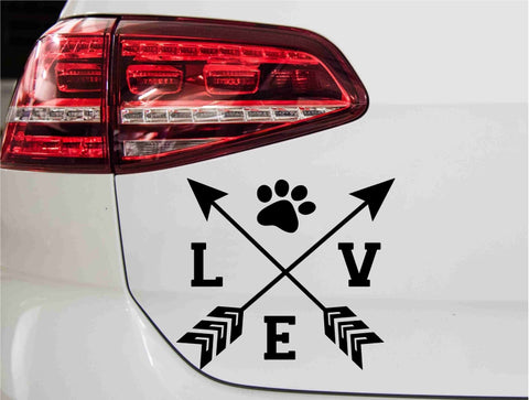 aufkleber-hundepfote-pfeile-text-love-schwarz