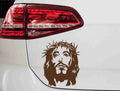 aufkleber-jesus-mit-dornenkranz-braun