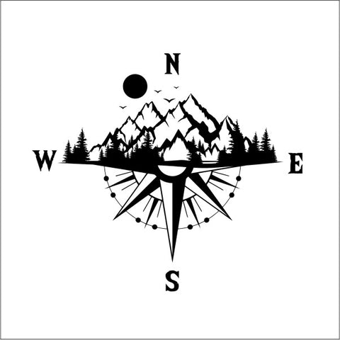 aufkleber-kompass-sunset-mountain