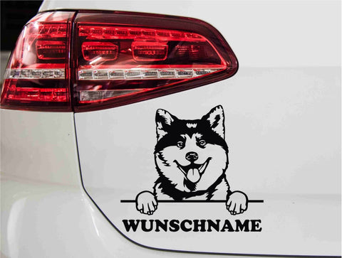 aufkleber-portrait-akita-hund-schwarz