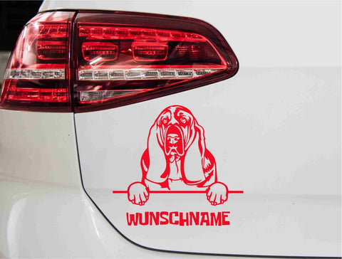 aufkleber-portrait-basset-hund-rot