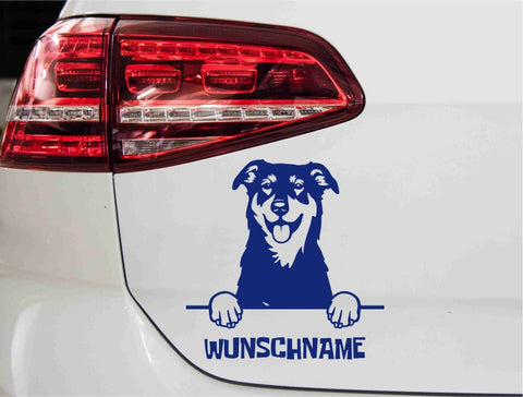 aufkleber-portrait-beauceron-hund-blau