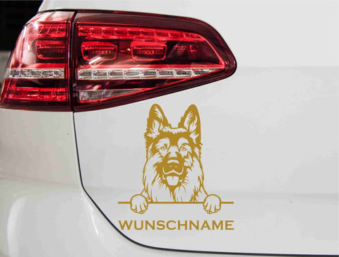 aufkleber-portrait-german-shepherd-gold