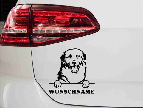 aufkleber-portrait-great-pyrenees-schwarz