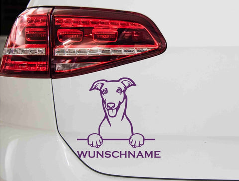 aufkleber-portrait-greyhound-violett