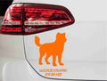 aufkleber-silhouette-alaskan-klee-kai-hund-orange