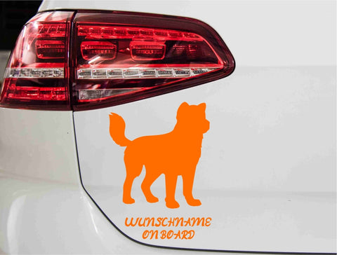 aufkleber-silhouette-alaskan-klee-kai-hund-orange