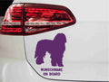 aufkleber-silhouette-bergamasco-hund-violett