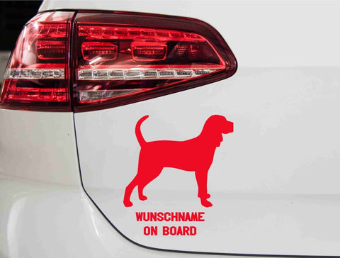 aufkleber-silhouette-coon-hound-rot