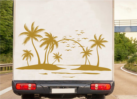 aufkleber-strand-sonne-palmen-gold