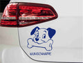 aufkleber-suesser-hund-mit-knochen-blau