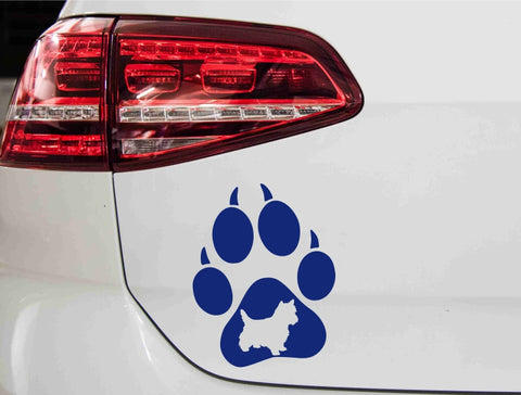 aufkleber-westie-hundepfote-mit-silhouette-blau